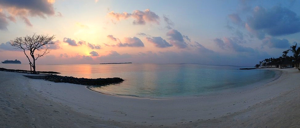 Sunset from Cheval Blanc Maldives