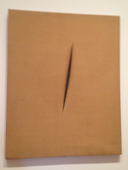 Lucio Fontana, Transmission, MoMA 